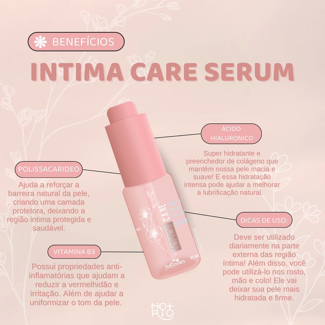 Sérum Íntima Care | Clareia, firma, hidrata, perfuma a região íntima